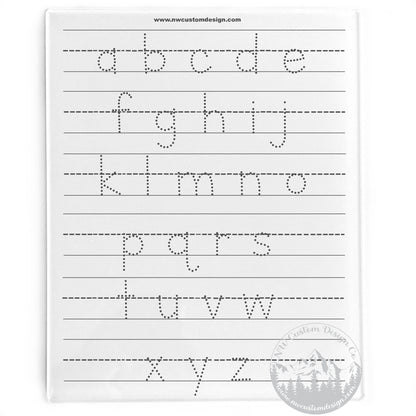 Lower Case Alphabet Dry Erase Board